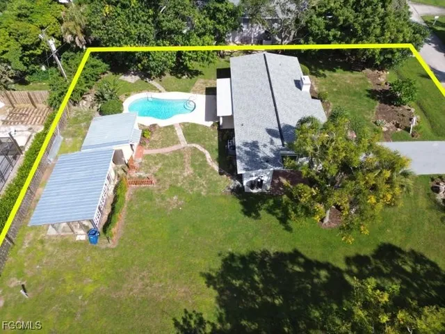 a bird view of house