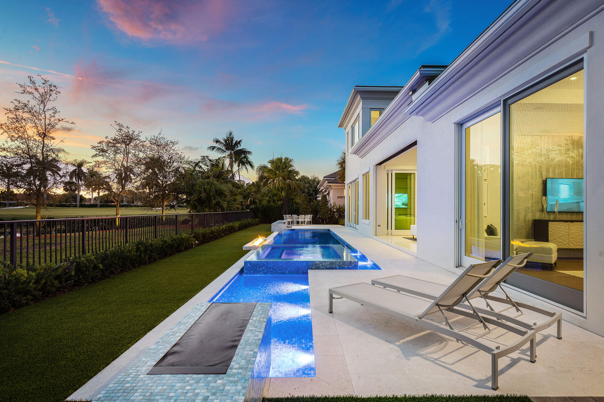 148 Thatch Palm Cove Boca Raton, FL 33432 - Photo 59 of 76 148_Thatch_Palm_Cove_Dusk_05