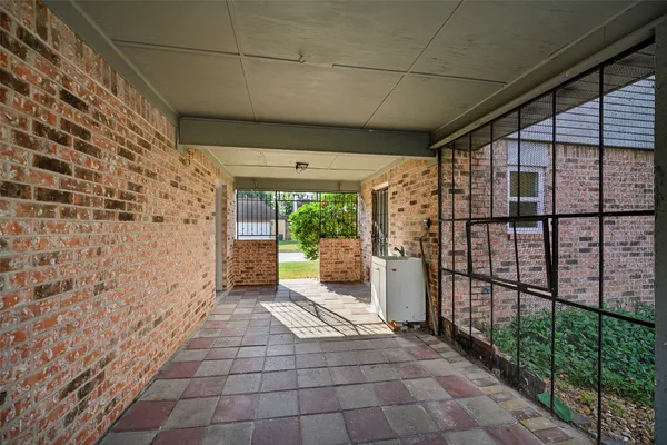 a view of a porch