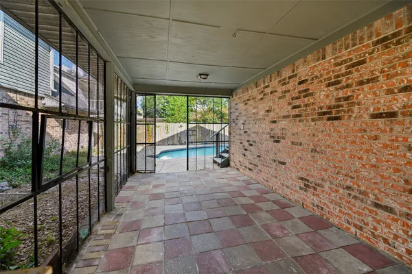 a view of a porch