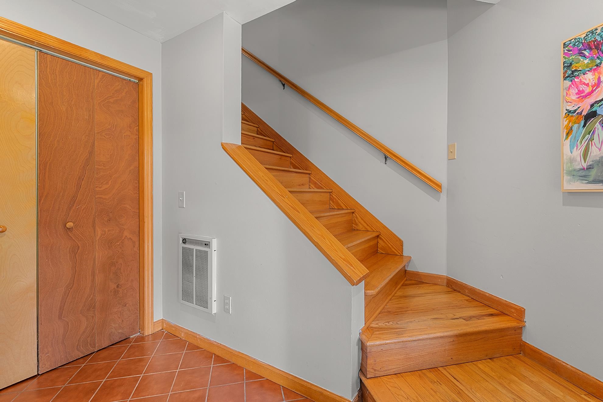 187 Alston Road Pawleys Island, SC 29585 - Photo 12 of 40 Staircase with baseboards and heating unit