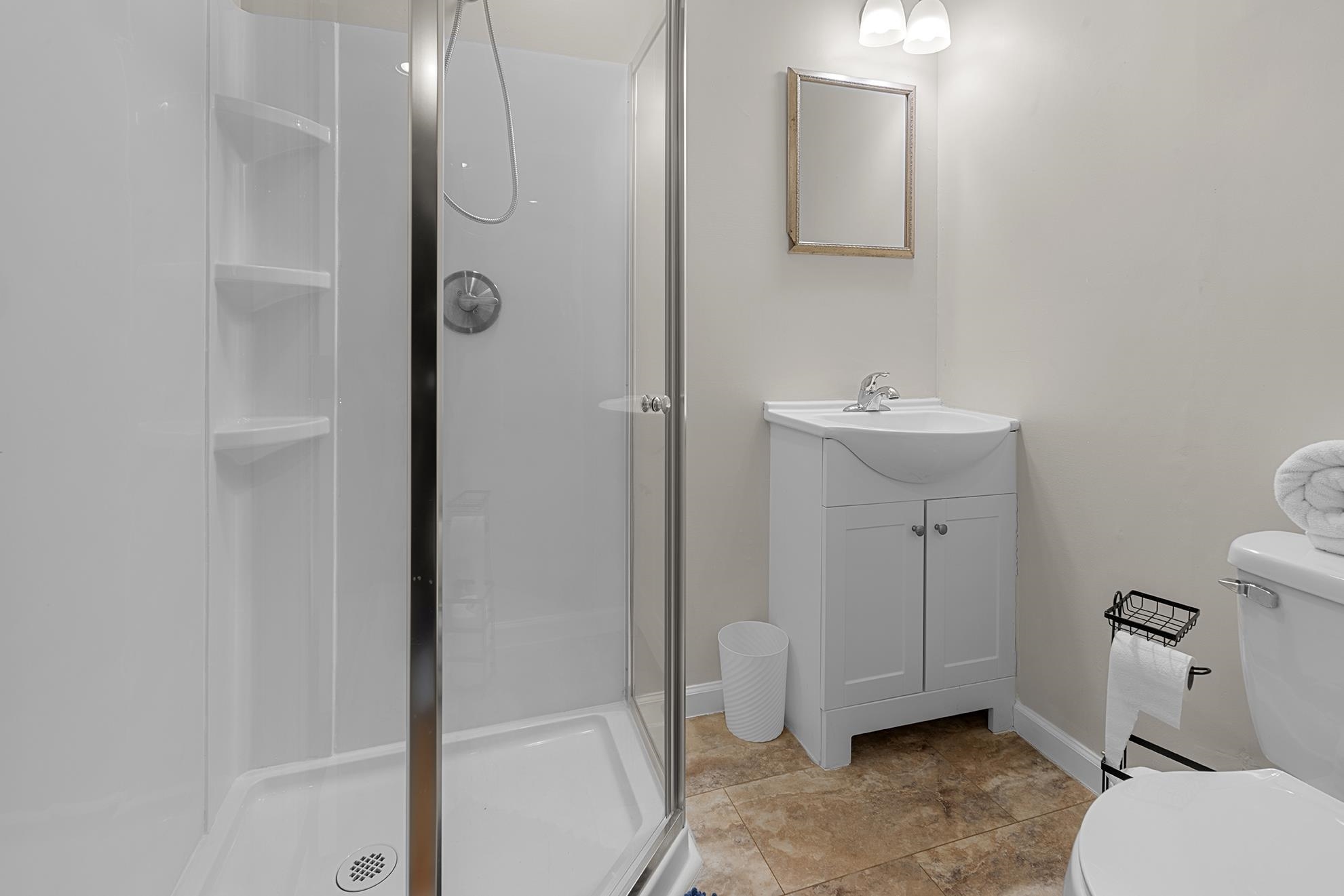 187 Alston Road Pawleys Island, SC 29585 - Photo 30 of 40 Full bath with a stall shower and vanity