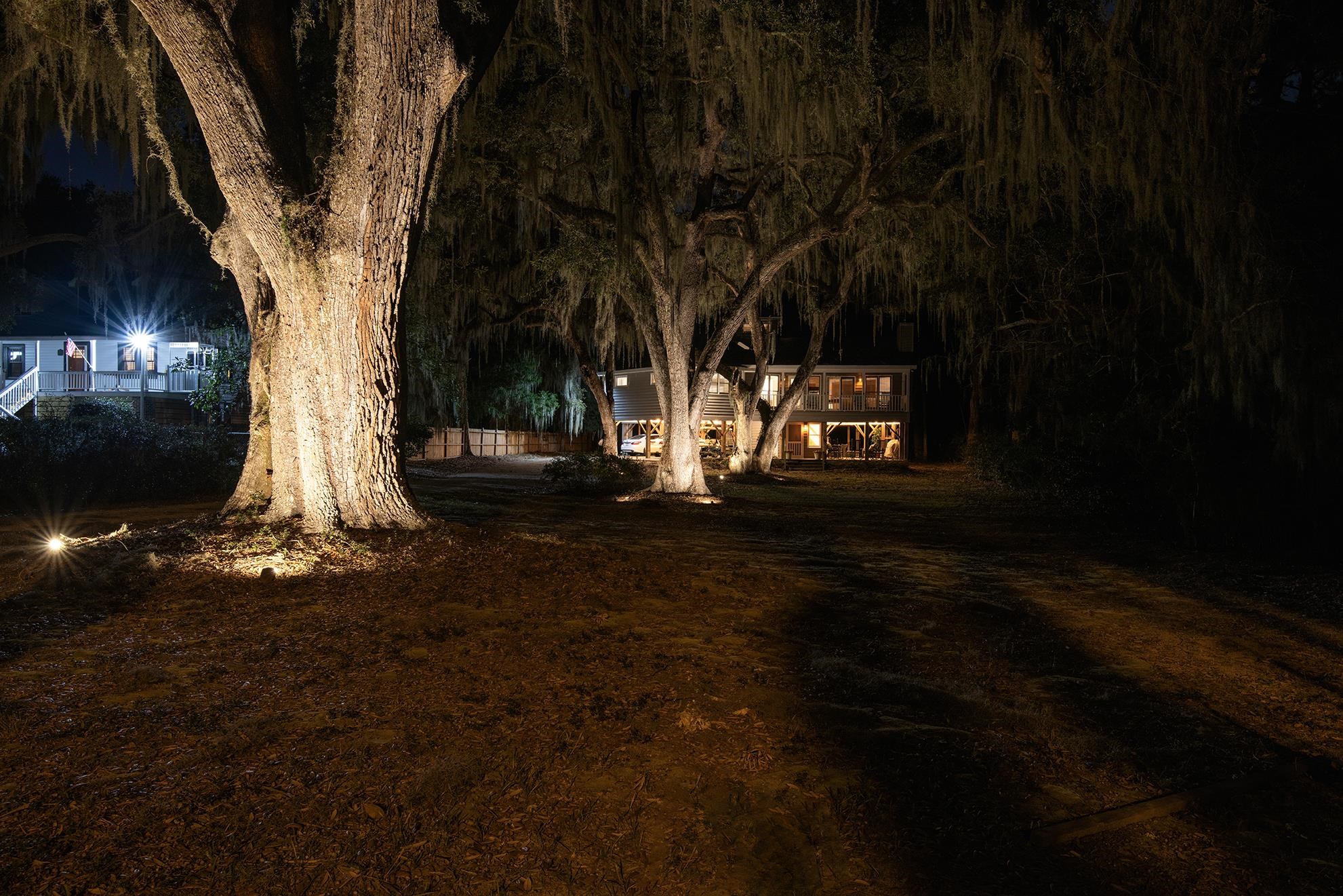 187 Alston Road Pawleys Island, SC 29585 - Photo 7 of 40 View of yard at night