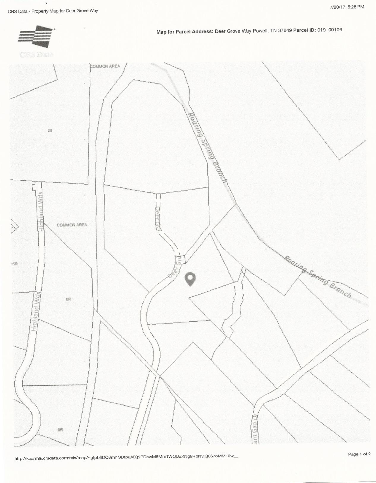 Deer Grove Way Powell, TN 37849 - Photo 11 of 11 Lot 25 Deer Grove Way Property Map