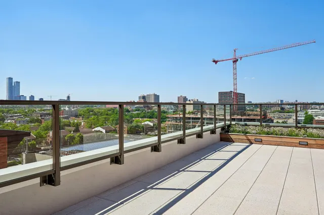 a view of balcony with seating space