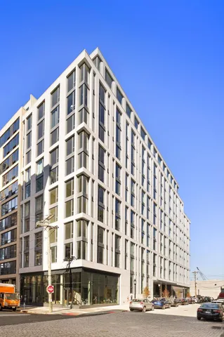 a front view of a building