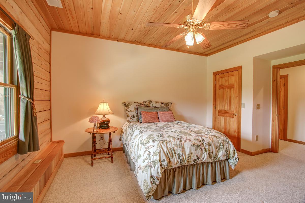 9626 Sherburne Farm Road Marshall, VA 20115 - Photo 38 of 57 a bedroom with a bed and a chandelier