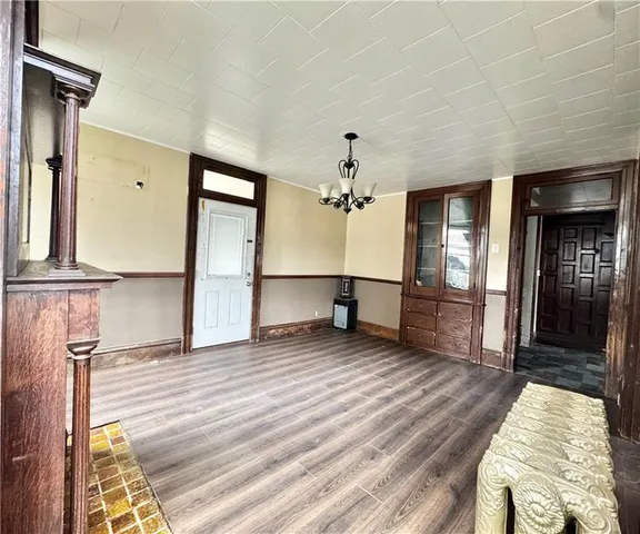 wooden floor and windows in a room