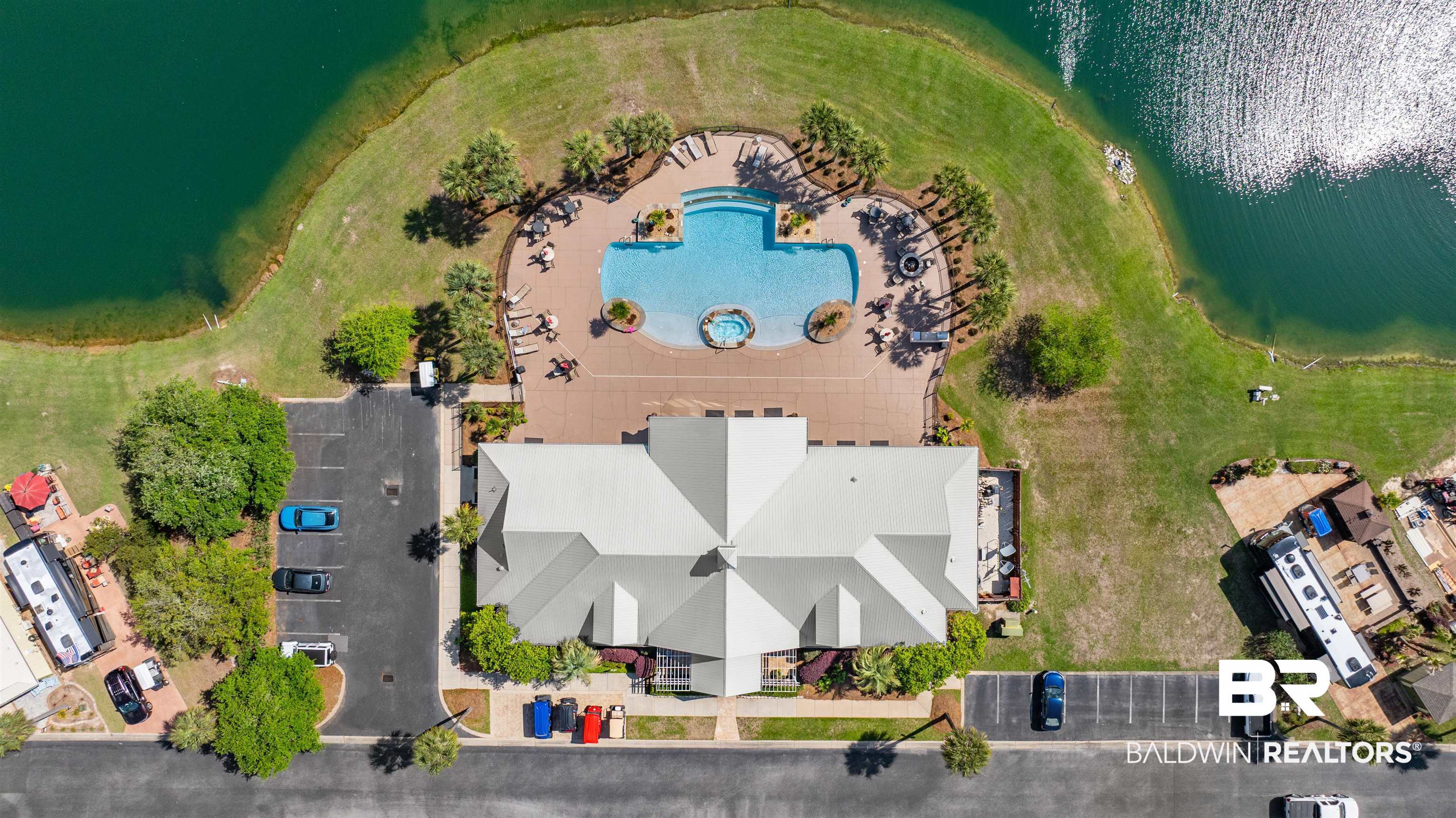 761 Lago Way Foley, AL 36535 - Photo 8 of 35 Resort Clubhouse Aerial