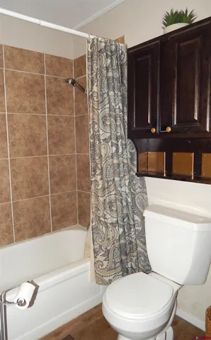 a bathroom with a toilet a sink and bathtub