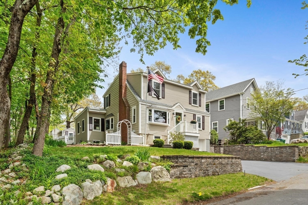 14 Church Street Westwood, MA 02090 - Photo 1 of 35 front view of a house with a garden