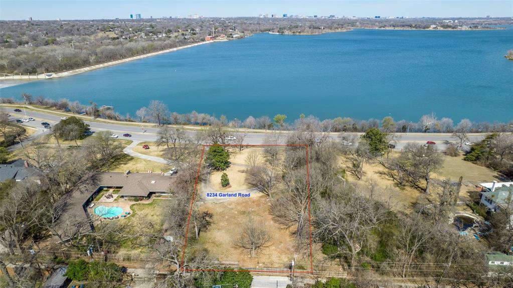 a view of terrace with lake view