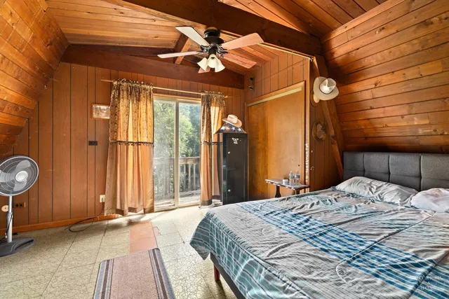 a room with gym equipment