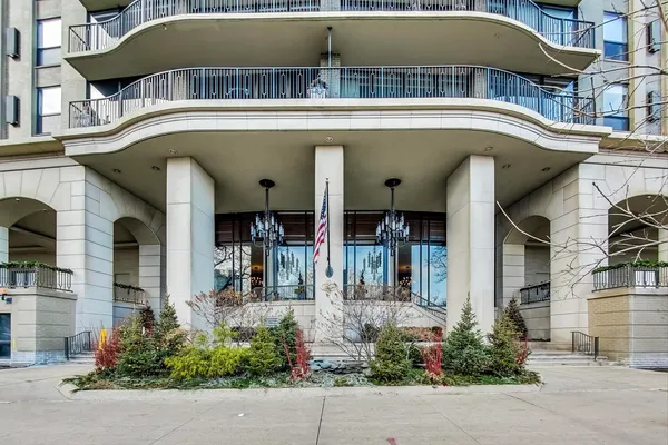 a front view of a building