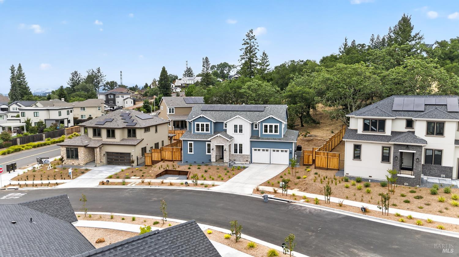 1907 Carlile Place Santa Rosa, CA 95403 - Photo 51 of 55 Another aerial view looking northwest.