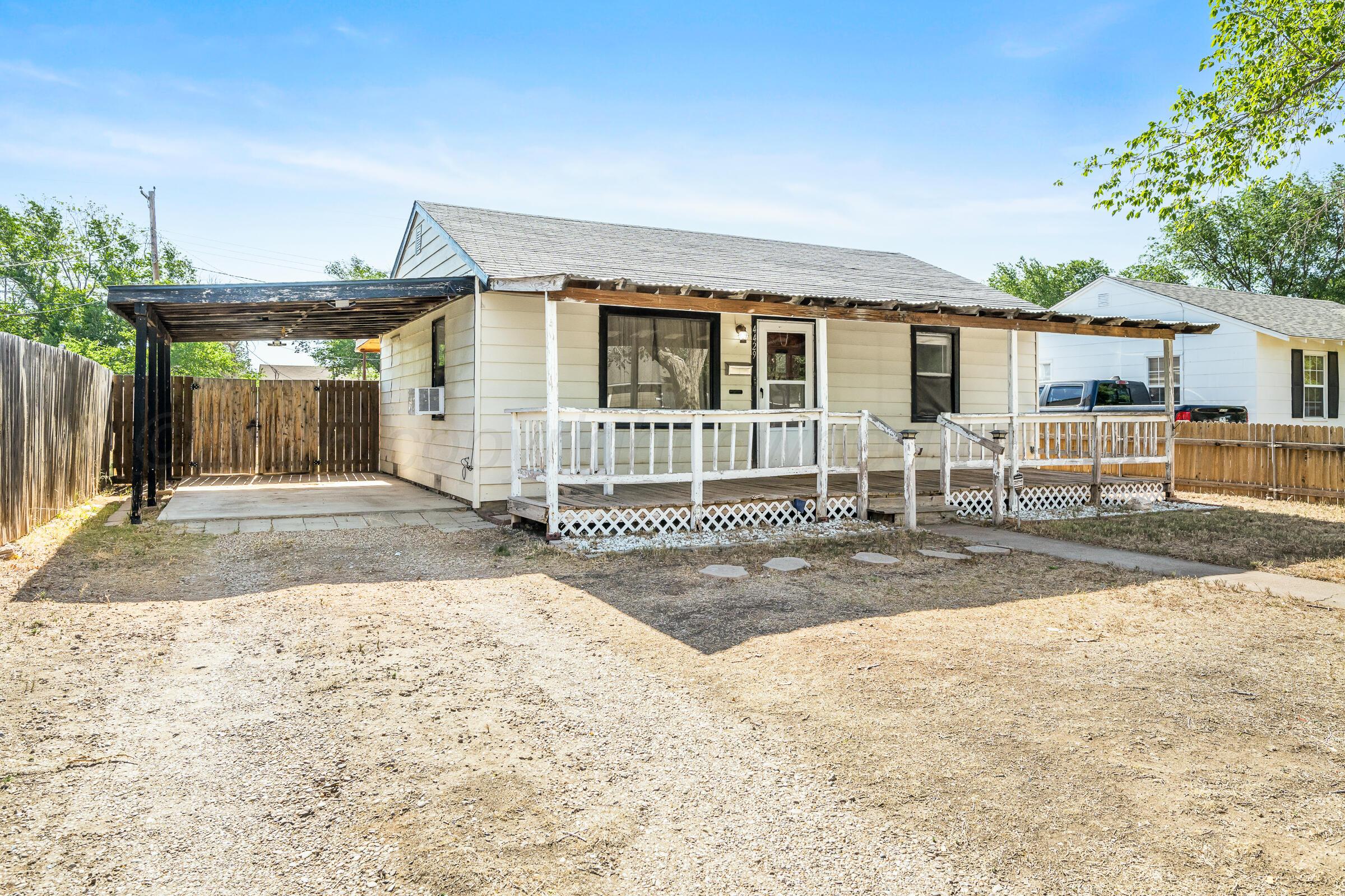 4429 Bowie Street Amarillo, TX 79110 - Photo 2 of 20 a view of a house with a patio