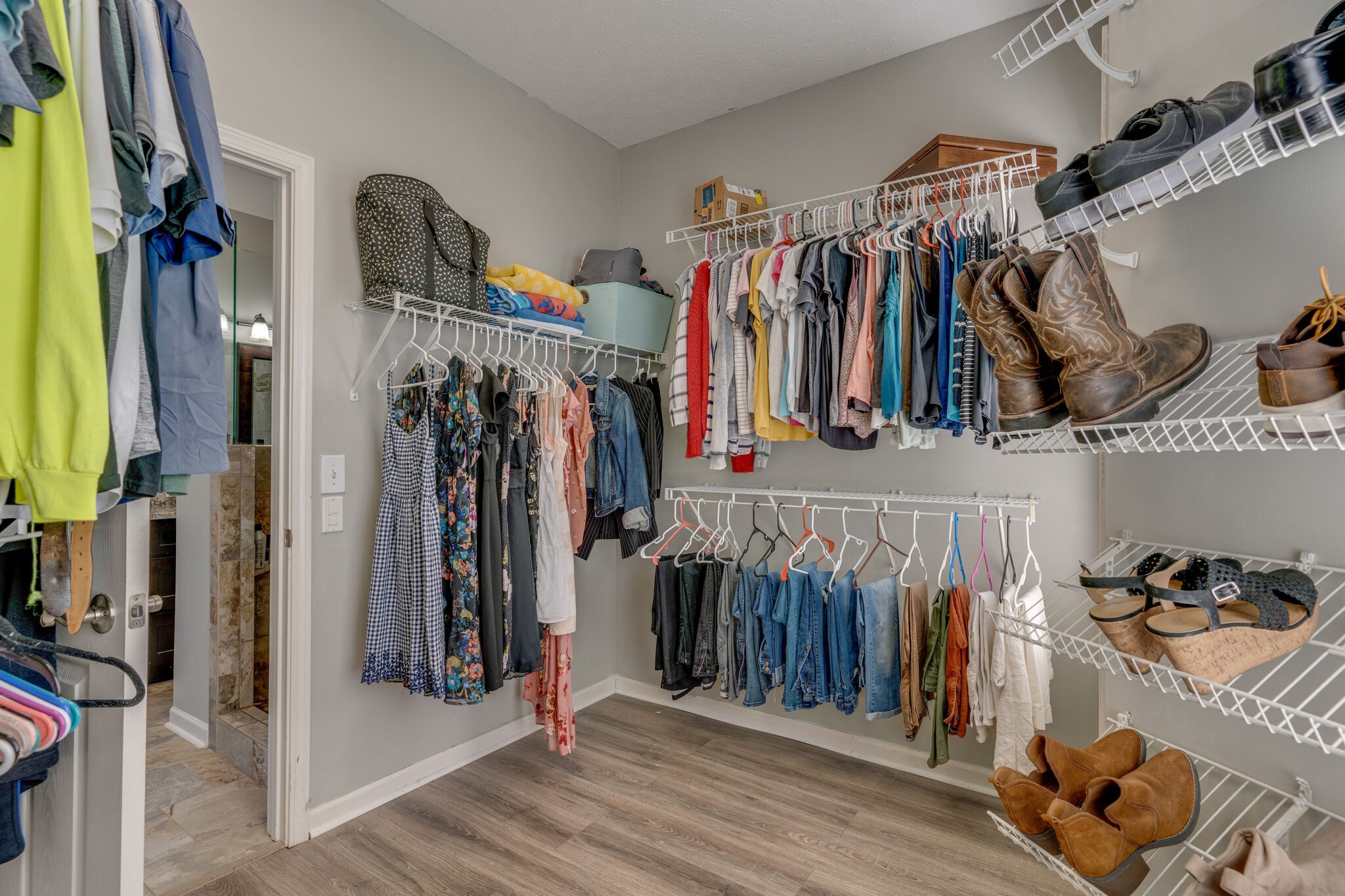2754 Gideon Road Greenbrier, TN 37073 - Photo 21 of 45 a view of walk in closet with clothes and shoes