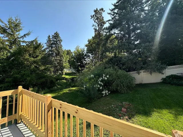 a view of city from balcony