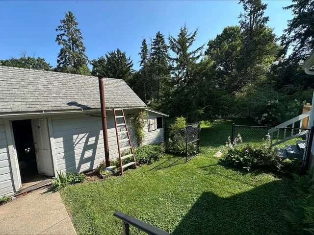 a aerial view of a house