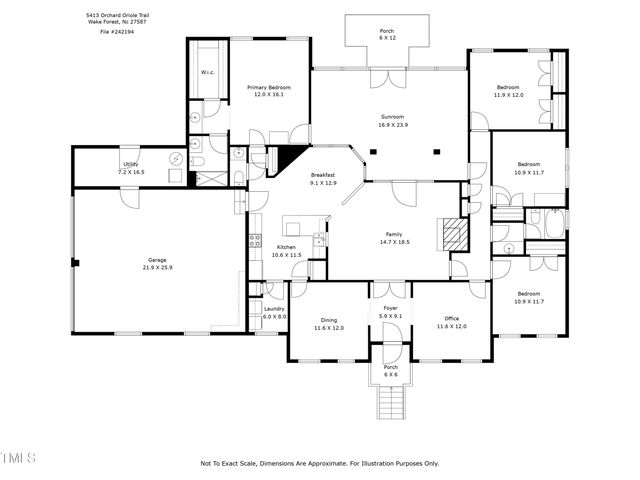 $511,500 | 5413 Orchard Oriole Trail, Wake Forest, NC 27587