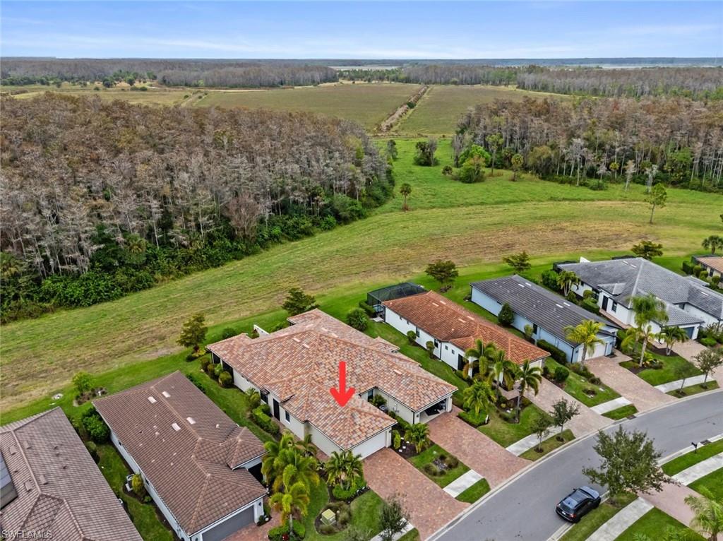 5825 Mayflower Way Ave Maria, FL 34142 - Photo 36 of 50 an aerial view of a city with lots of residential buildings and mountain view in back