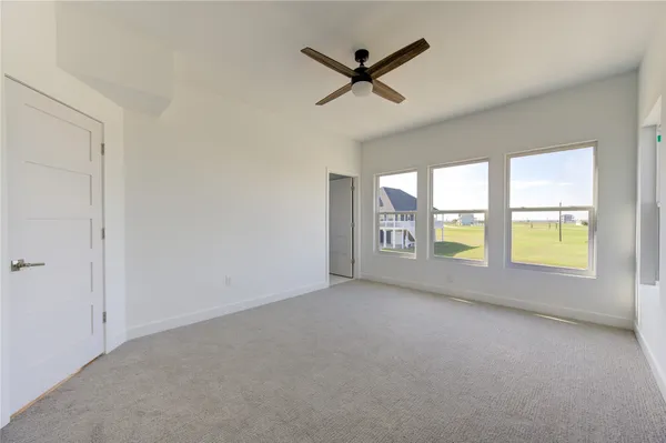 an empty room with window