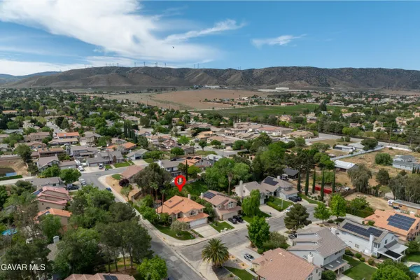 an aerial view of a city