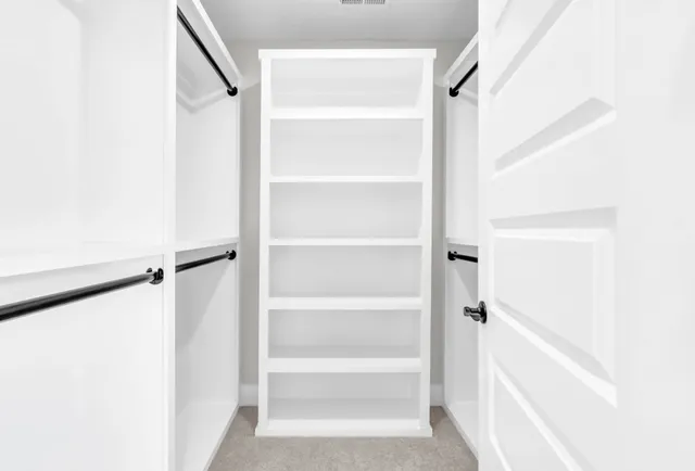 a view of a walk in closet