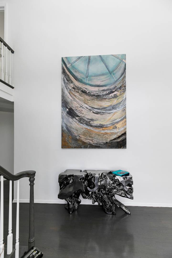 61 Swans Neck Lane Water Mill, NY 11976 - Photo 8 of 33 a bathroom with a sink and a mirror