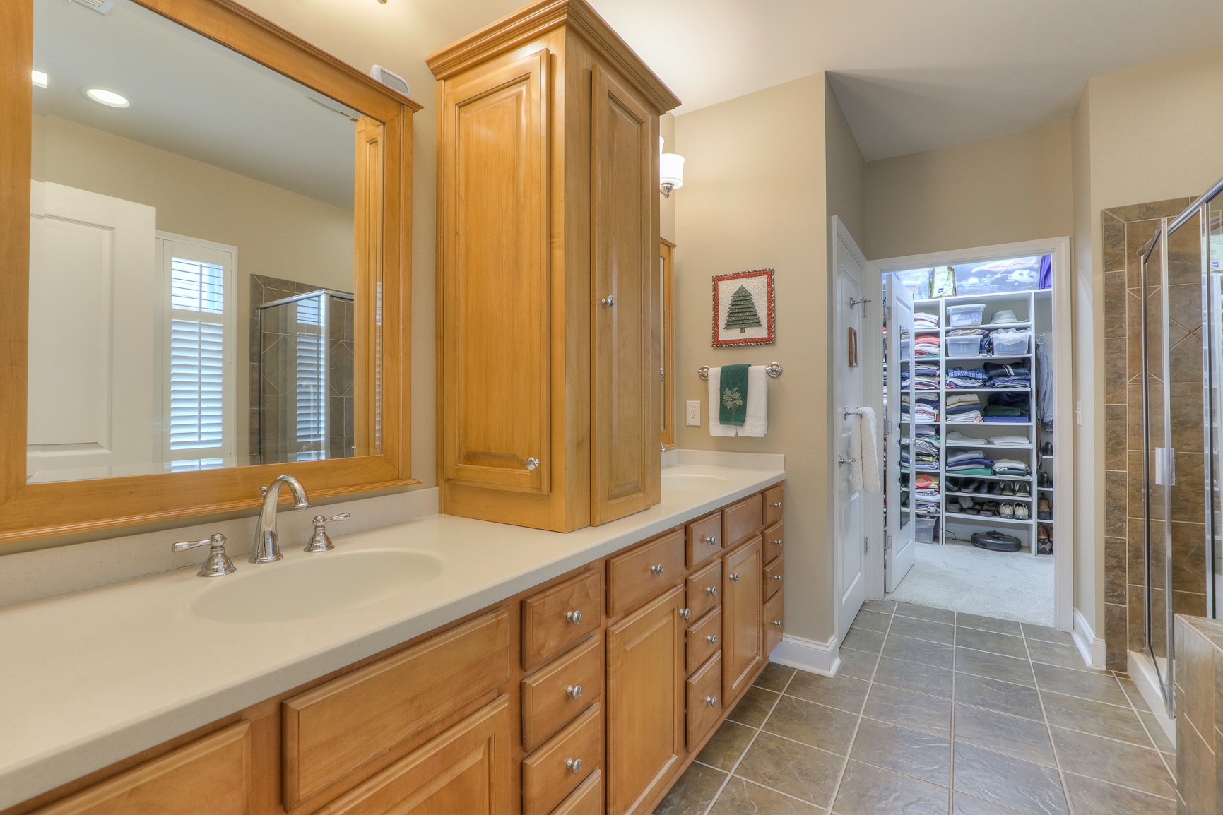 514 Bugler Road Mount Juliet, TN 37122 - Photo 24 of 45 a bathroom with a double vanity sink and a mirror