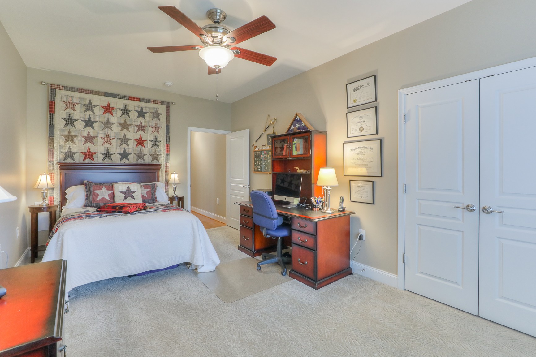 514 Bugler Road Mount Juliet, TN 37122 - Photo 26 of 45 a bedroom with furniture and a chandelier