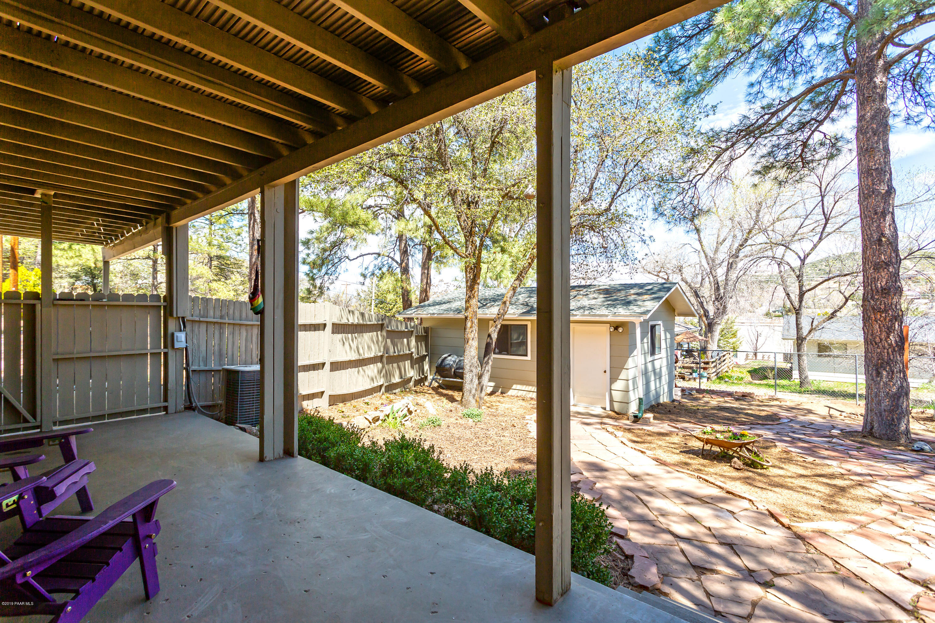 401 Canyon Springs Road Prescott, AZ 86303 - Photo 25 of 28 Covered patio to backyard