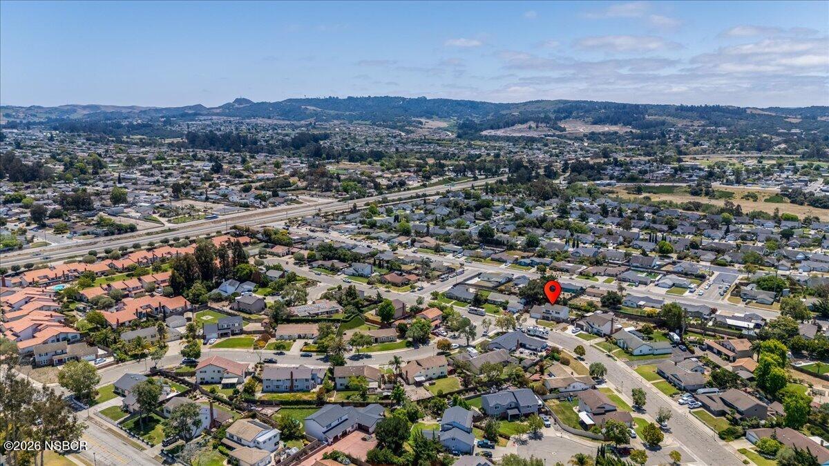 360 Tallyho Road Santa Maria, CA 93455 - Photo 68 of 72 an aerial view of house with yard and mountain view in back