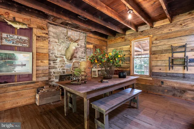 a outdoor space with furniture