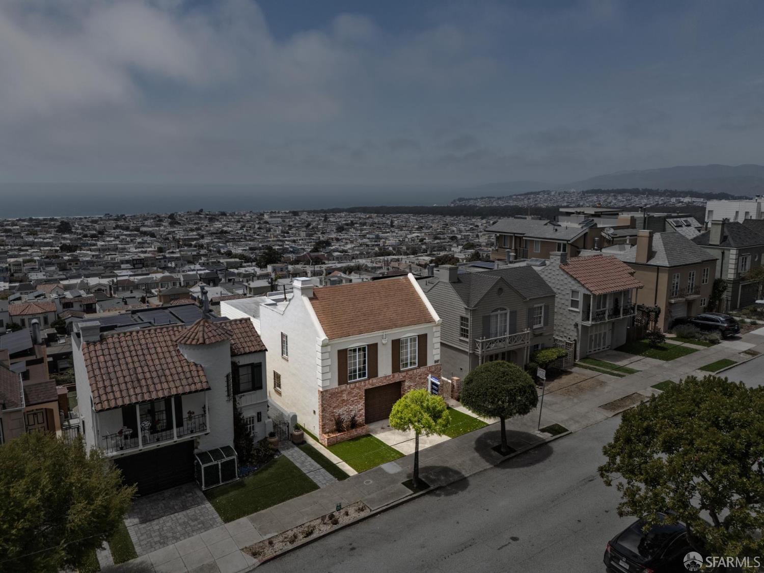 1867 15th Avenue San Francisco, CA 94122 - Photo 64 of 75 an aerial view of a house with a yard