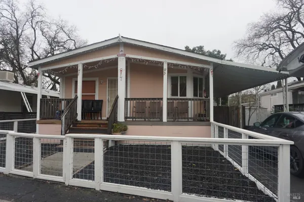 a front view of a house with windows