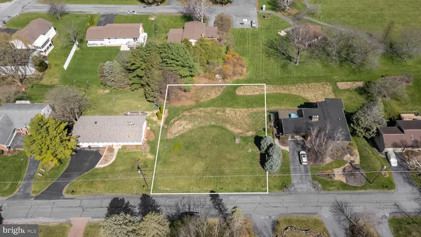 an aerial view of a residential houses