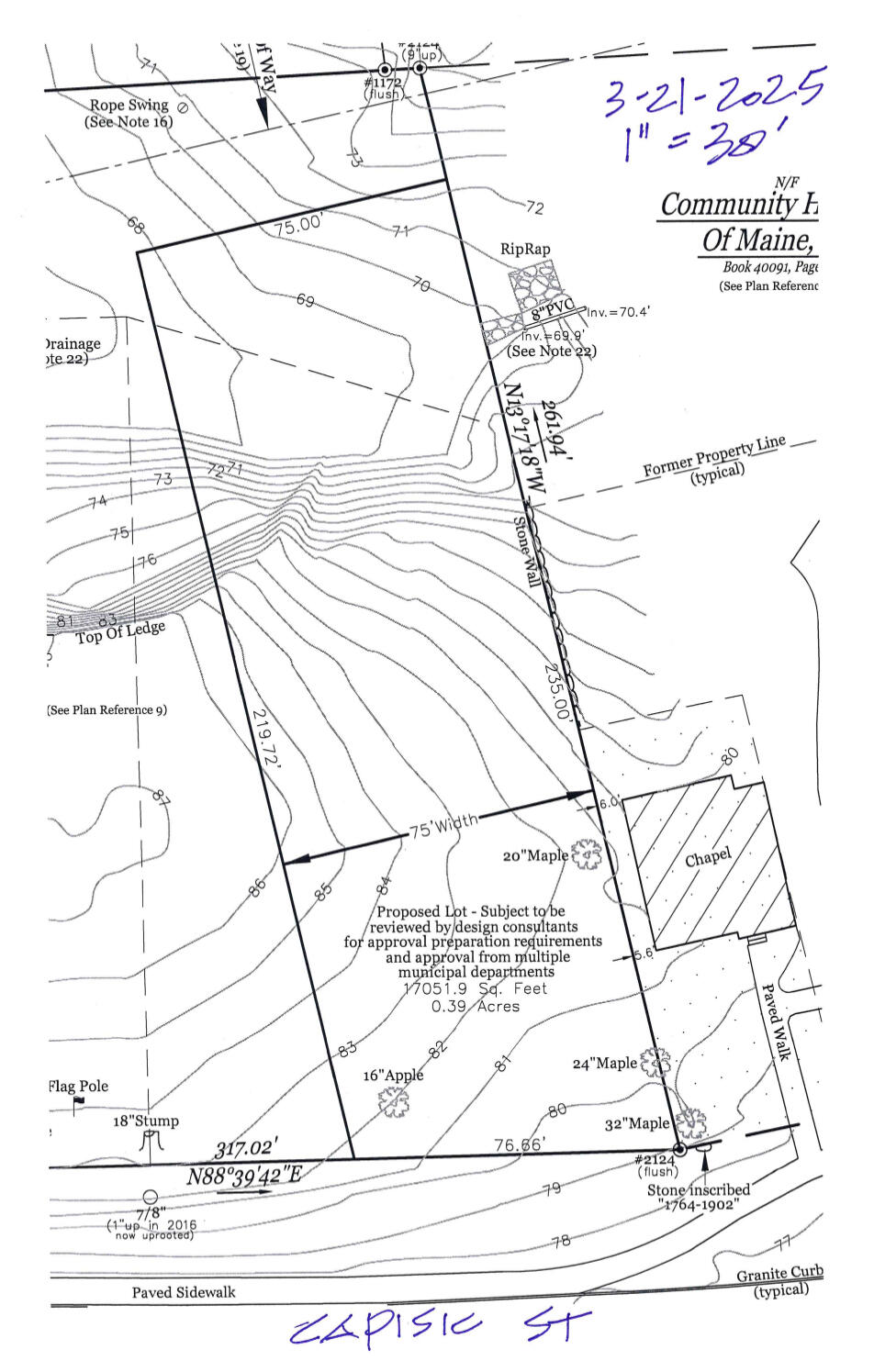 63 A Capisic Street Portland, ME 04102 - Photo 13 of 13 Lot Sketch