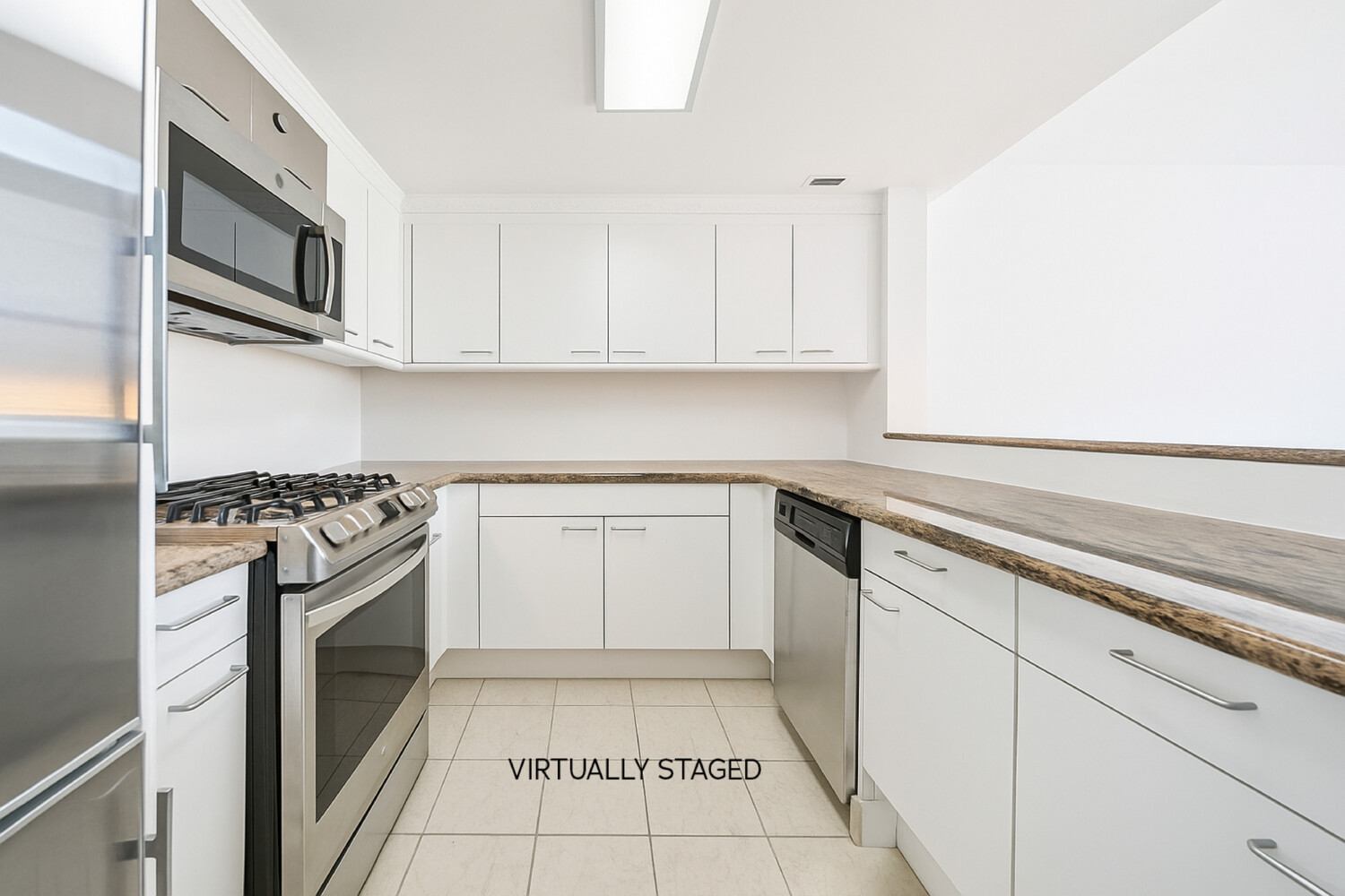 240 Centre Street, Unit 3B Manhattan, NY 10013 - Photo 20 of 20 a kitchen with cabinets appliances and a sink