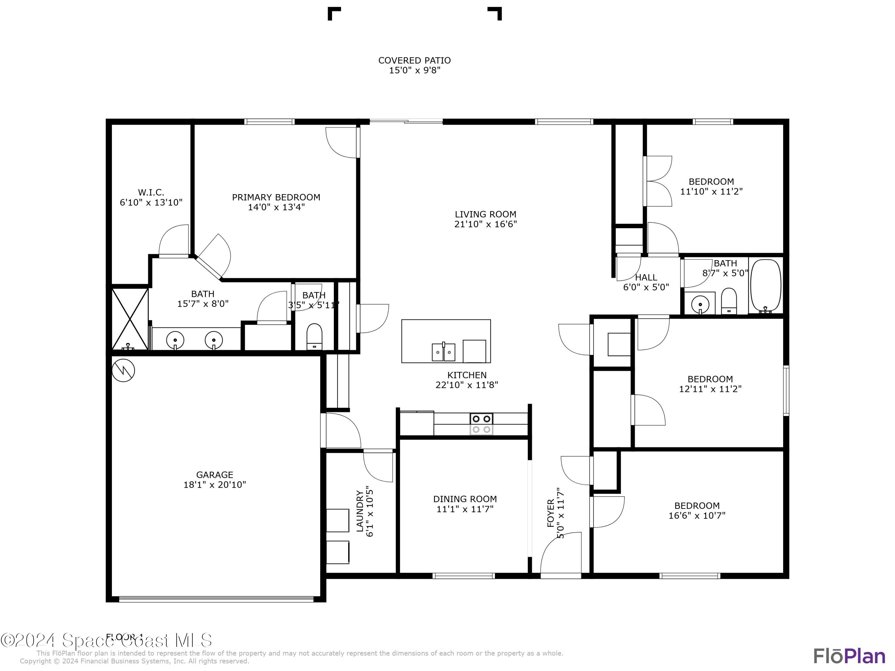 410 Old Road Palm Bay, FL 32908 - Photo 5 of 48 FloPlan (Meas. Approx.)