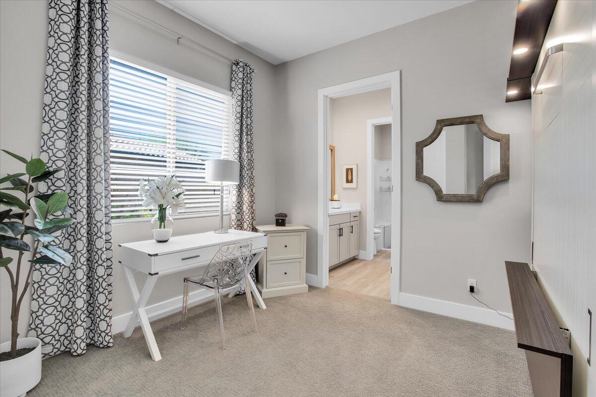 74 Barolo Rancho Mirage, CA 92270 - Photo 26 of 56 a view of a workspace with furniture and a window