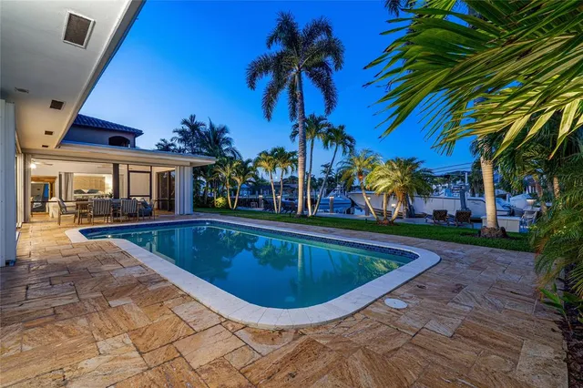 a view of outdoor space yard and swimming pool