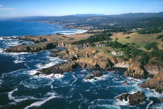 a view of city and ocean