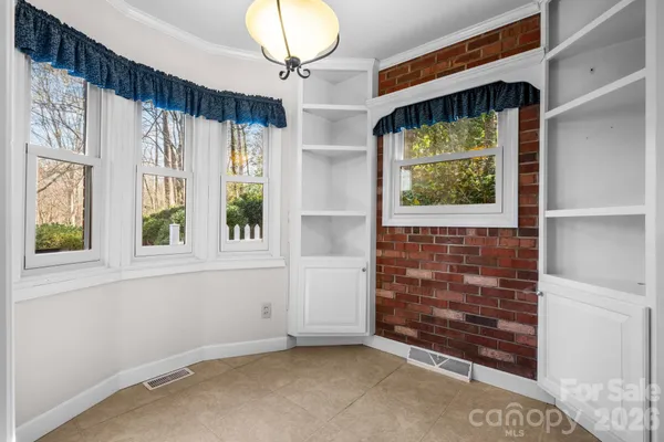 a view of an entryway with a window