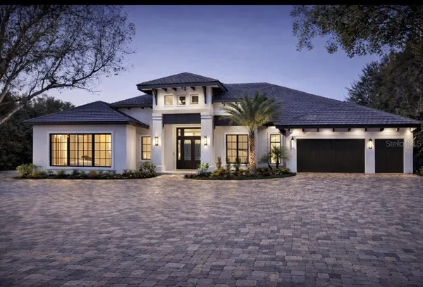 a view of a house with a outdoor space