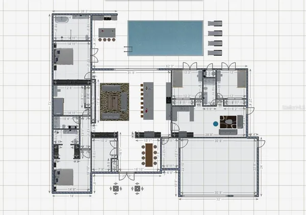 a kitchen with stainless steel appliances kitchen island granite countertop a refrigerator and cabinets