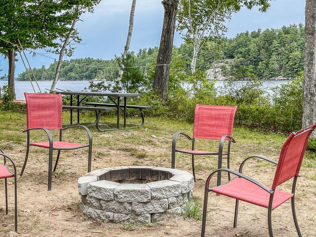 3-7ems Sunset Road Standish, ME 04084 - Photo 10 of 46 fire pit w leap in background