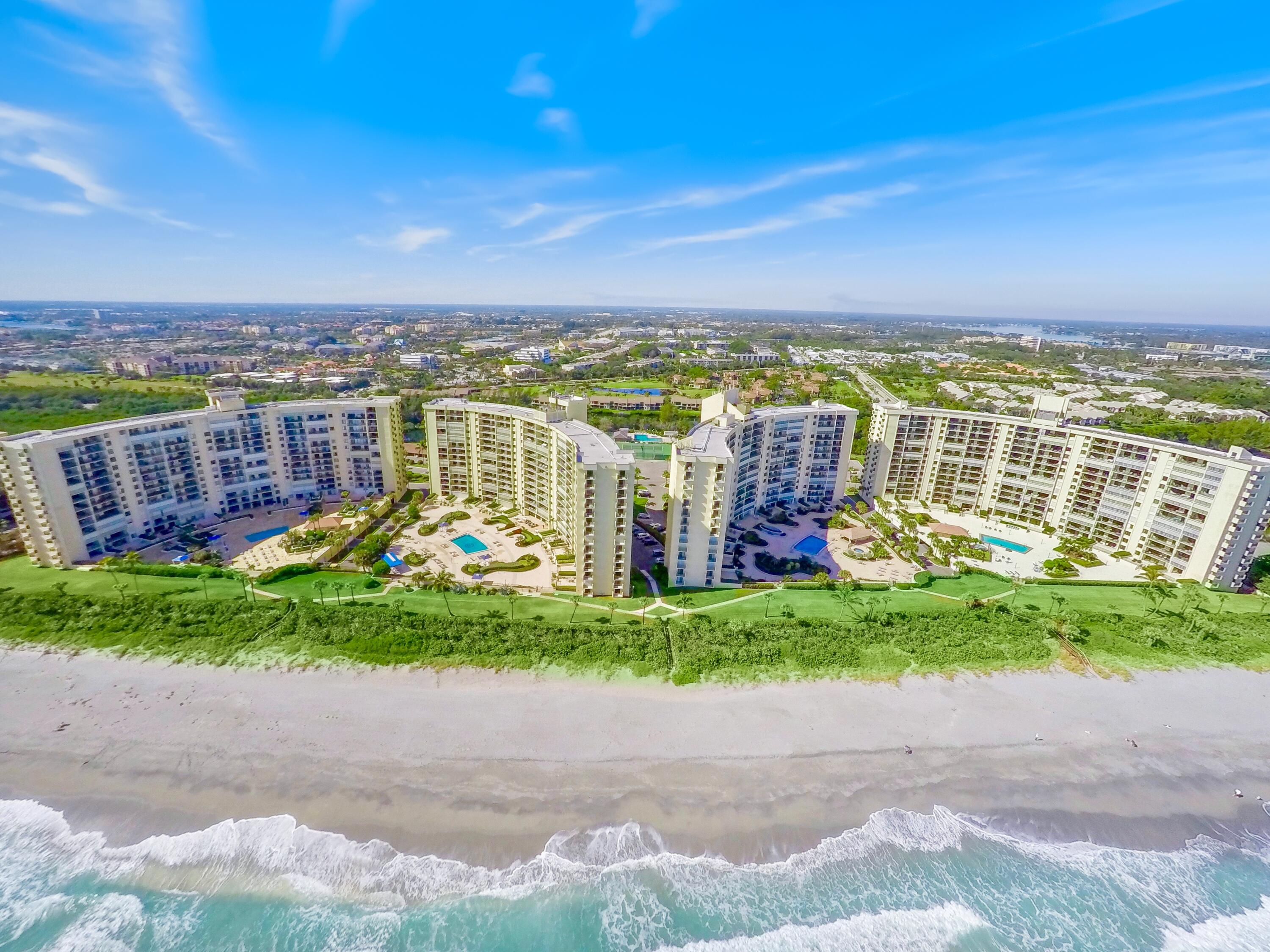200 Ocean Trail Way, Unit 106 Jupiter, FL 33477 - Photo 2 of 27 Aerial of Ocean Trail High Rise Building