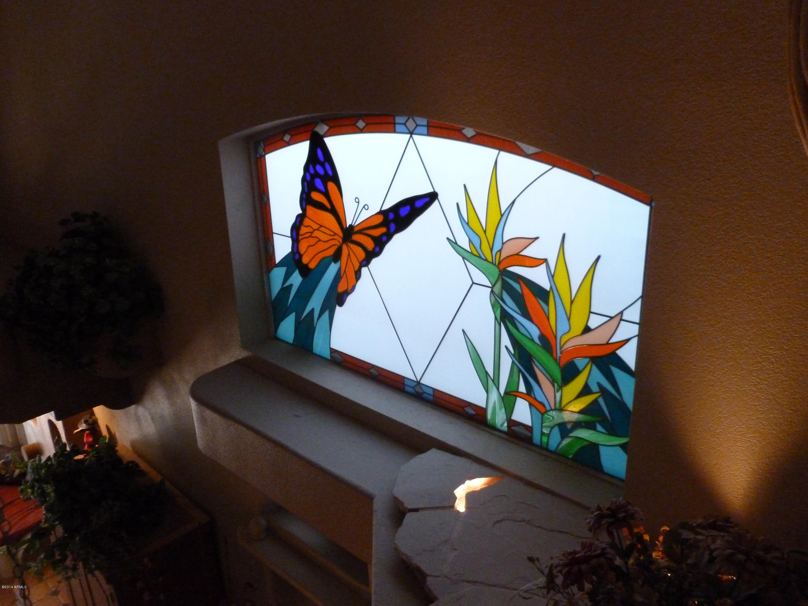 1135 East Frye Road Phoenix, AZ 85048 - Photo 17 of 60 Stained glass above dining area