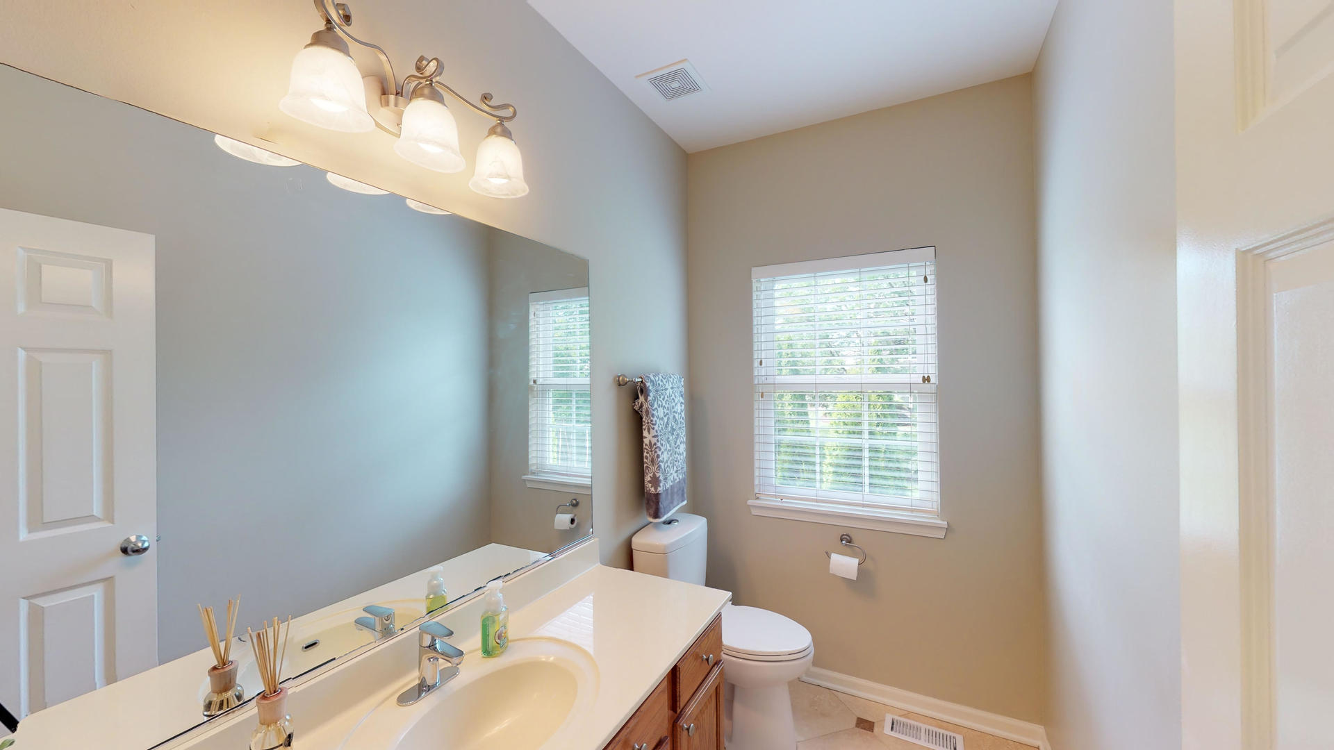 526 Camargo Club Road Lake In The Hills, IL 60156 - Photo 14 of 34 a bathroom with a sink a toilet and a mirror